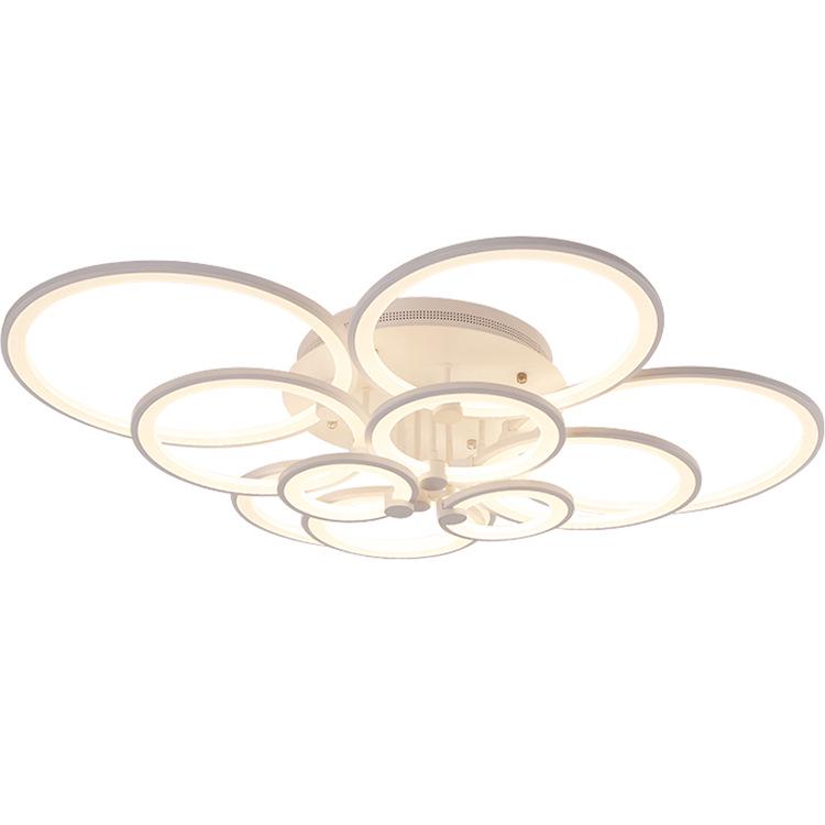 Irregular Shape LED Ceiling Light: Creative Round Fixture for Bedroom & Living Room
