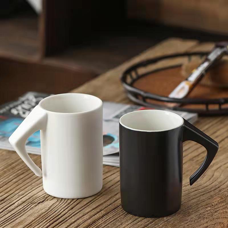 Custom Logo Ceramic Mug: Creative Inverted Design for Hotel Bathroom or Souvenir Gift