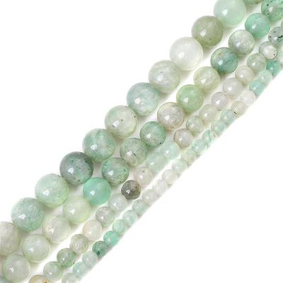 Jadeit-Stein Runde Perlen, Natürliche Lose Perlen für DIY Armband Halskette Schmuck