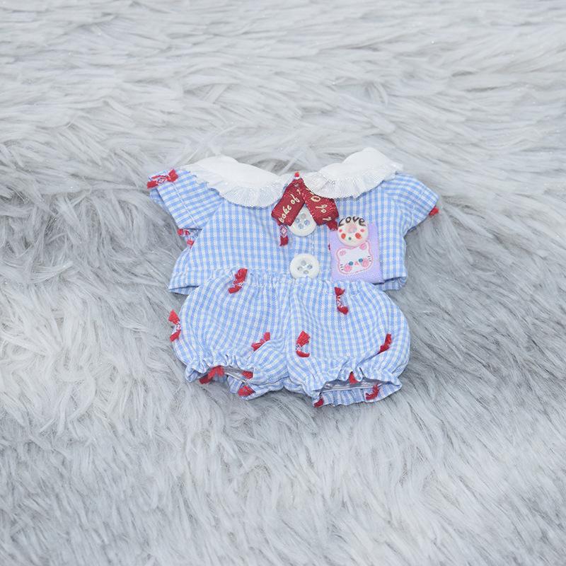 10cm Cotton Doll Pajamas Set - Starfish & Normal Body Outfits for Plush Toys