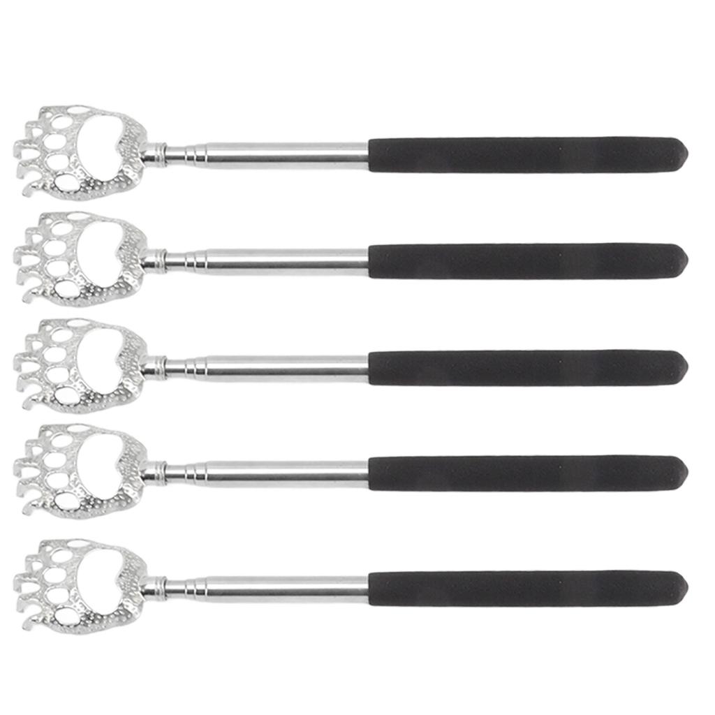 5Pcs Back Scratcher Telescopic Back Scratchers Stainless Steel for Head Body Arm