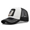 Animal Baseball Embroidered Cap Wolf Pattern Mesh Cap In A Variety Colors Of