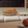 Vintage Rattan Willow Wicker Fruit Bowl Handmade Home Decor Dried Fruit Tray Bread Basket Snacks Sundries Basket
