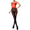 Sexy Lace Camisole Splicing Glossy Stockings One-piece Pantyhose Tempting Silky Smooth Glossy Horse Oil Open-crotch Bodystocking