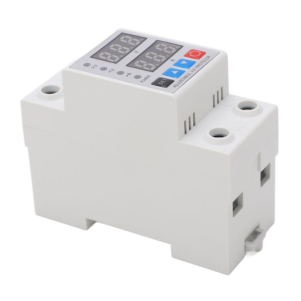 Over Under Voltage Protective Device Adjusting Dual Display Overcurrent Overload Arrester 40A 240V‑300V