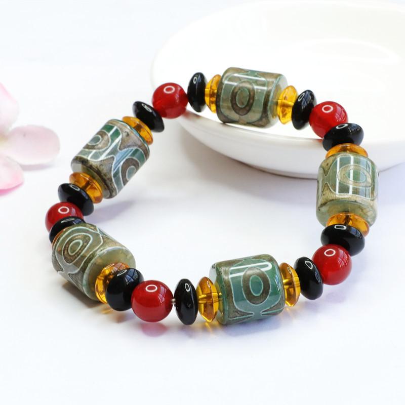 2026 Red Agate Tibet Beads as Right Rain Bracelet Chalcedony Factory Live Delivery S2040414