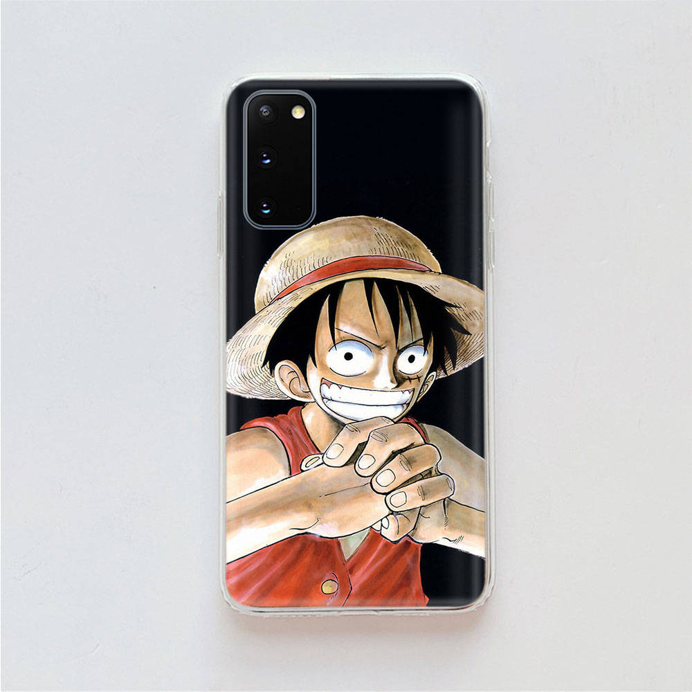 AD62 One Piece Luffy Clear Case for Samsung A04 A14 A23 A34 A54 M23 M33 M52 M53 Realme 10 9 C30S C35 C55 VIVO Y02 Y21 Y33S Y51 X80 V25 Cover