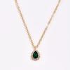 Water Drop Necklace For Women Jewelry Exquisite Female Shine Necklace