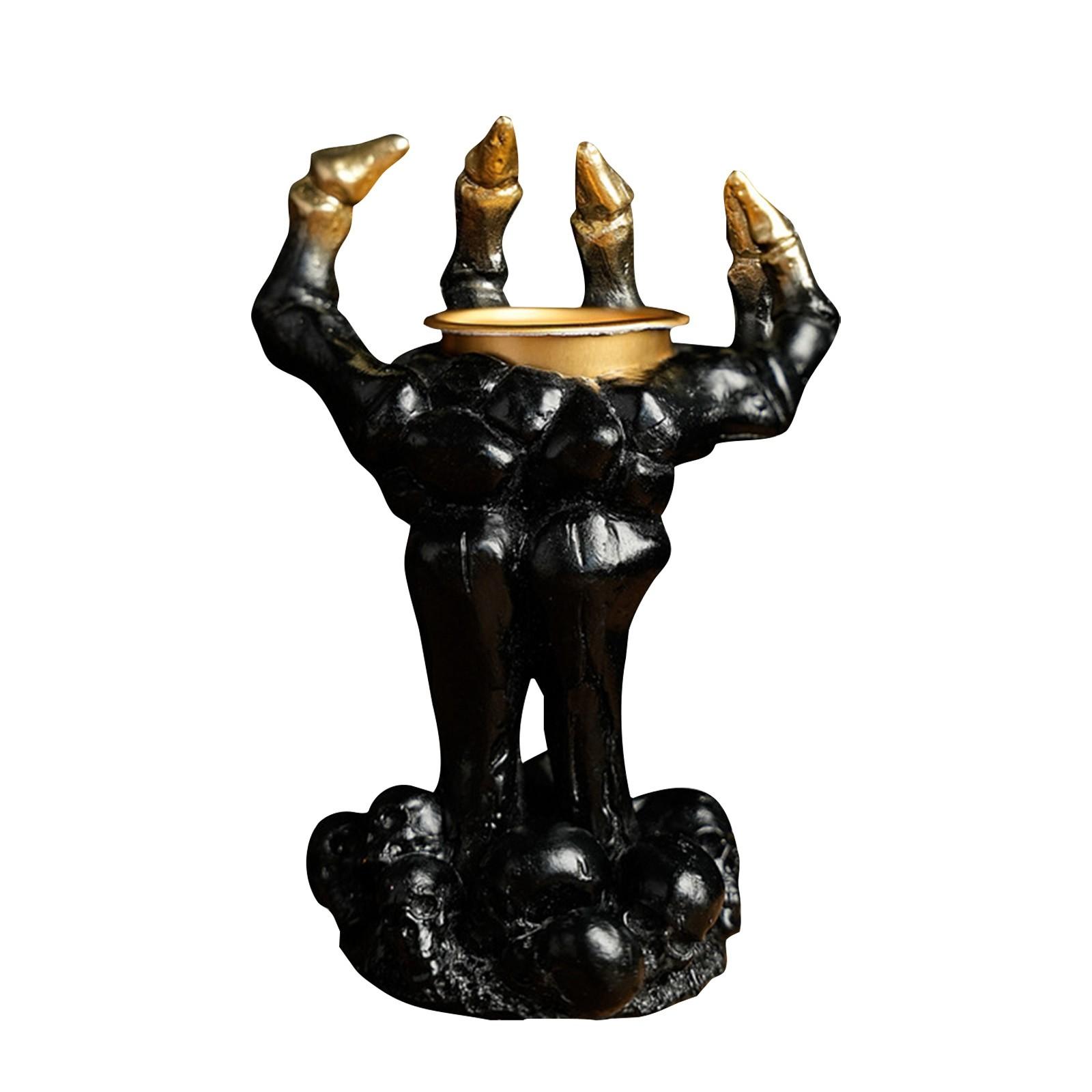 

Bonfire Candlesticks - Halloween Candlesticks, Cute Statue Sets, Scary Night Lights For The Home Mantel, Table Centerpieces And Fun! One Size чёрный