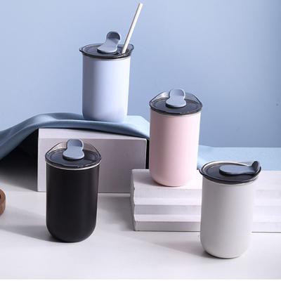 300ml Leakproof With Lid Tea Water Coffee Tumbler Beer Cups Water Bottle Thermal Mug