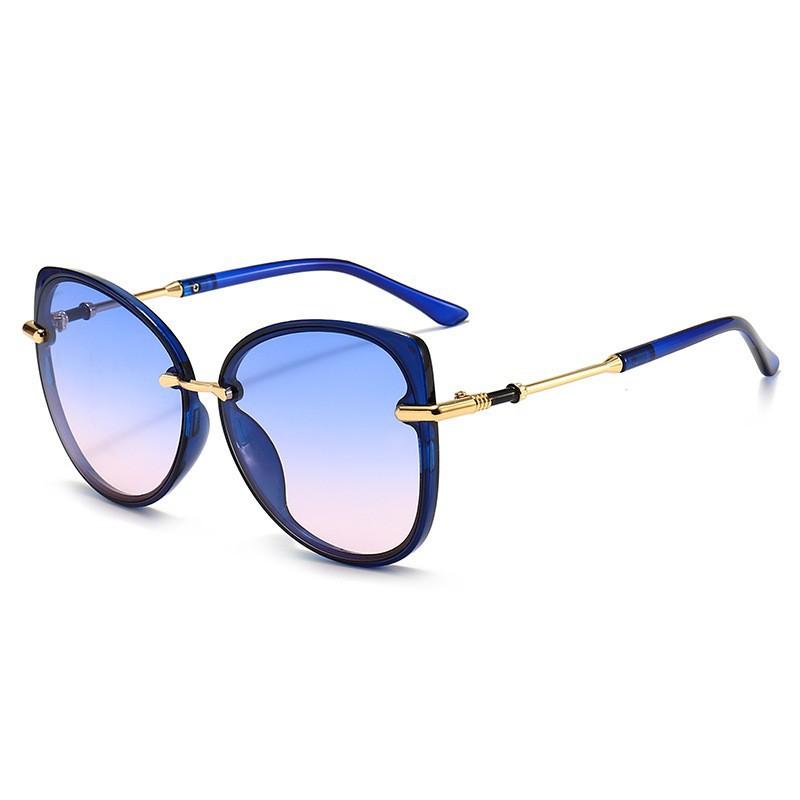 Sunglasses Women'S Sunglasses Cat Eye Large Frame Thin Face Glasses Tide