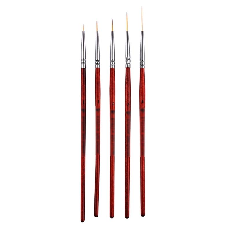 Detail Paint Brush Wood Handle Miniature Brush for Fine Detailing and Acrylic Watercolor Oil Face Painting