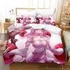 Comfortable Anime Print Duvet Cover Set With Duvet Cover And Pillowcases King Queen Twin Sizes For All Ages