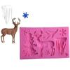 Christmas Series DIY Handmade 3D Christmas Mold Chocolate Mold Cake Decoration Decorative Mould