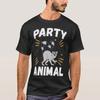 Party Animal Lemur Birthday Cool Squad Theme Part T Shirt Vintage Graphic Top For Everyday Wear Designer Clothes