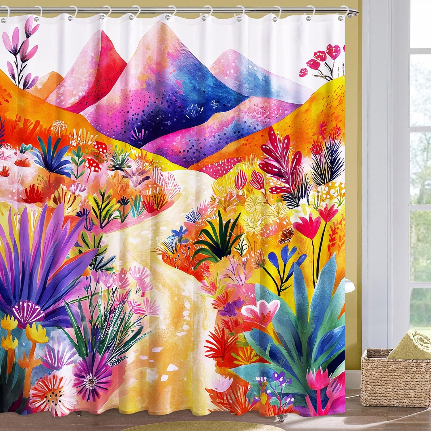 

Funny Dog Shower Curtain, Cute Swimming Dog Thick Polyester Fabric Shower Curtains Set For Bathroom, Waterproof Puppy Bathroom W60H190(CM)-1 Pcs