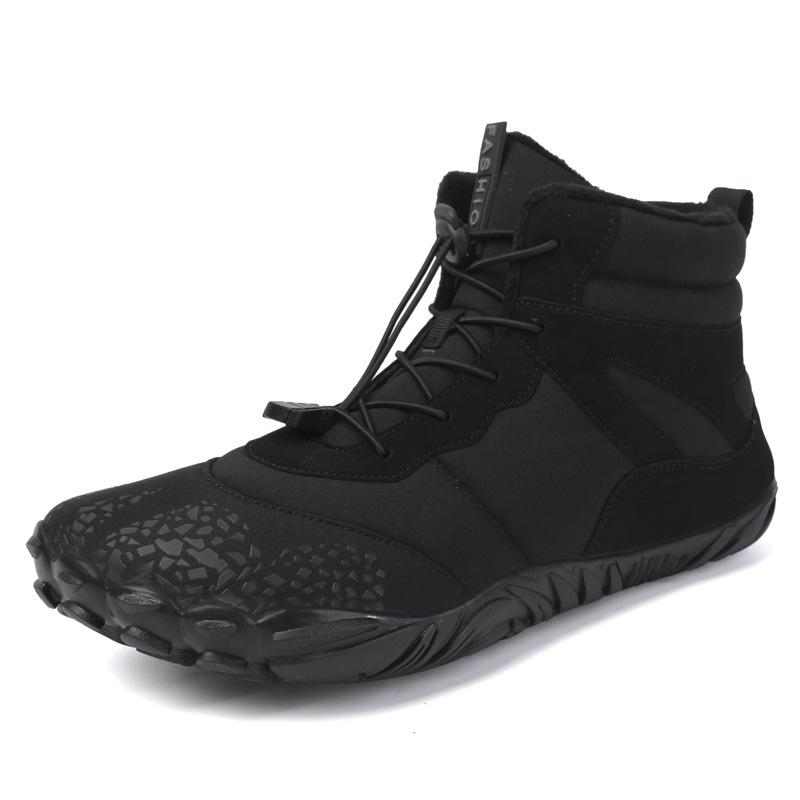 Sports Cotton Shoes Men And Women Plus Velvet Warm Boots Wear-Resistant Non-Skiing Floor Boots Winter Thickened Couple Shoes