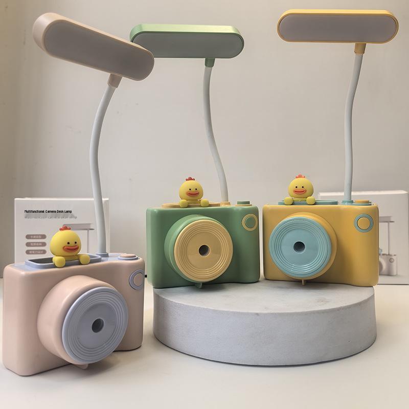 Multifunctional LED Eye-Protection Cartoon Table Lamp with USB Charging