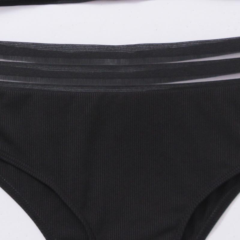 Women's Tank Top Push Up Swimsuit 2 Piece High Waisted Bikini Set for Women Color Block Bikinis Tummy Control Bathing Suit