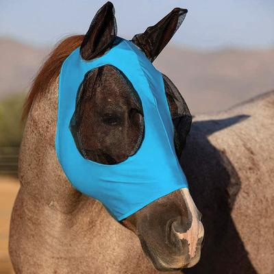 Anti-Fly Mesh Equine Mask Horse Mask Stretch Bug Eye Horse Fly Mask With Covered