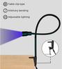 LED 10W Desktop Eyelash Lamp with Pedal Switch, for Eye Lash Extension Nail Glue Curing, Adjustable Light Focusing