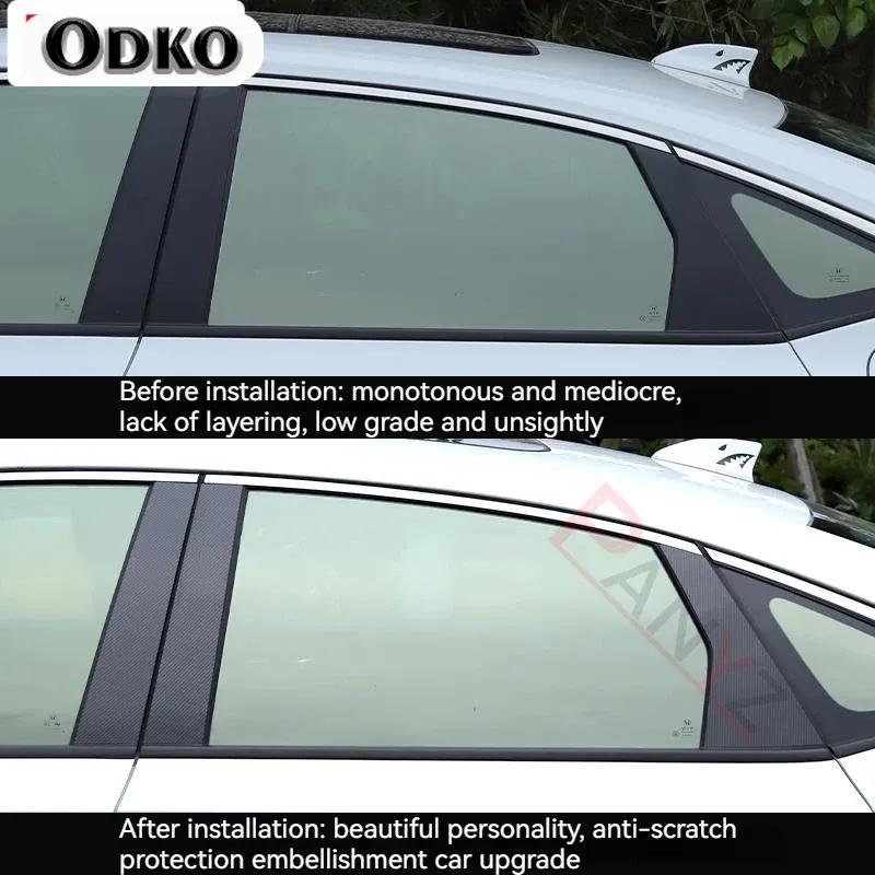 for Dodge Charger 2011 2012 2013 2014 2015 2016 2017 2018 6Pcs Car Door Window Pillar Posts Trim Covers Sticker