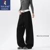 Women's Fleece-Lined Colorblock Wide-Leg Sweatpants