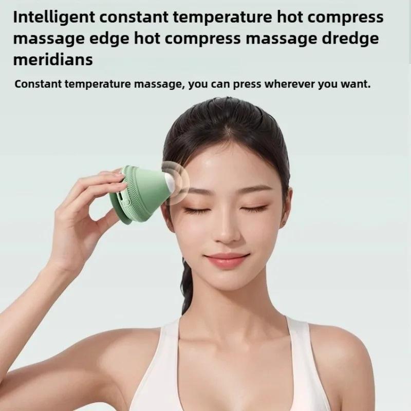 Silicone Massager Ball USB Rechargeable Vibrating Massage Ball Fitness Muscle Waist Back Relaxation Massager For Pain Relief