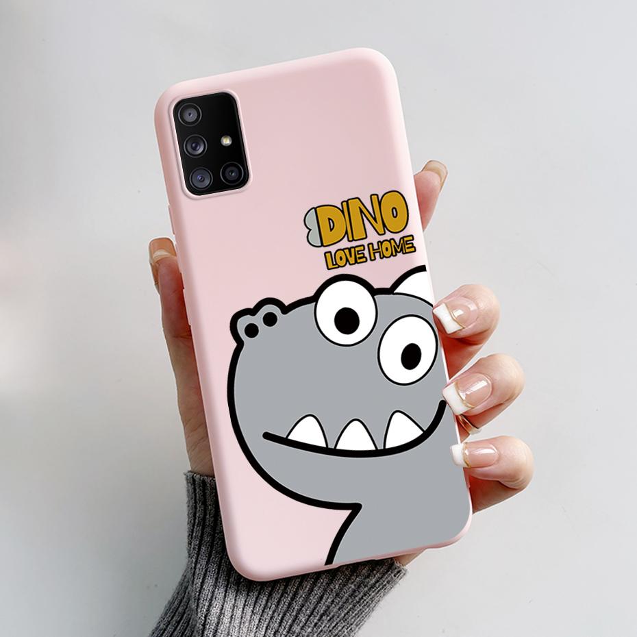 For Samsung Galaxy A51 A71 5G Case SM-A516F SM-A716F Soft Slim Cute Cartoon Frog Back Cover Fundas Bumper For Samsung A 51 Coque