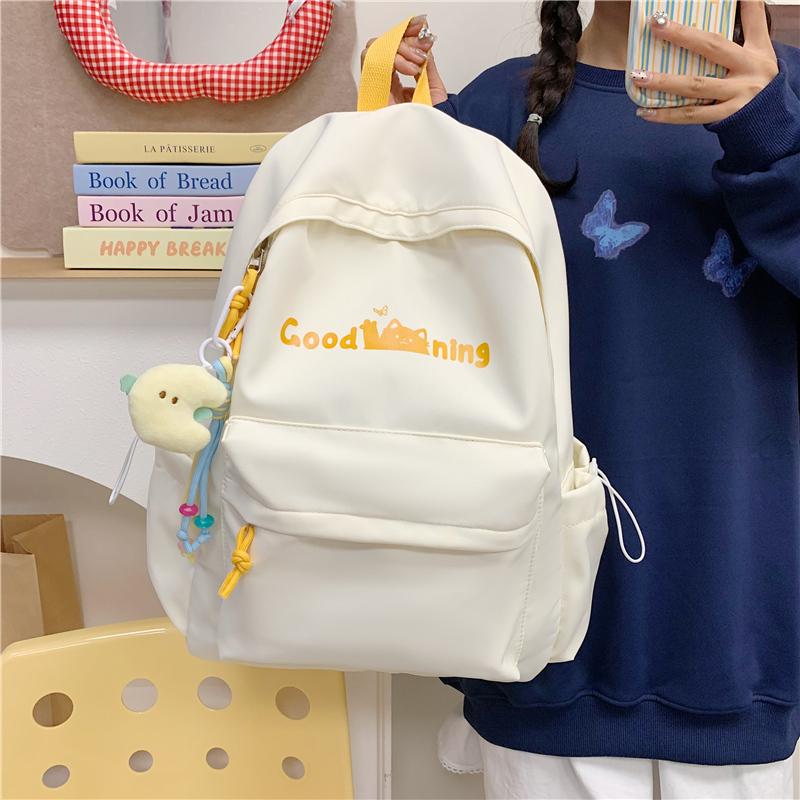 Junior School Sstudent Schoolbag Women Campus Backpack Print Large Capacity Backpack