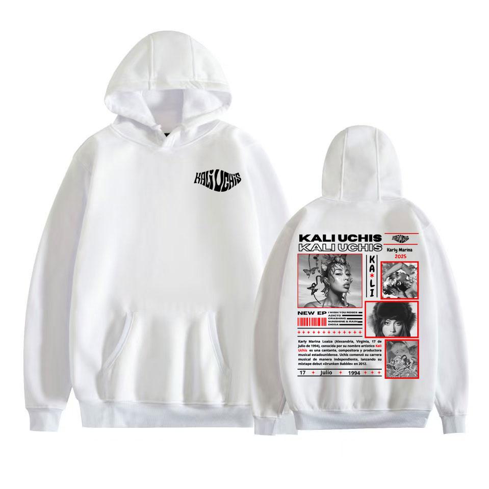 Kali Uchis Karly Marina Tour 2025 Album Hoodies Men Women Harajuku Hip Hop Retro Hoodie Casual Comfort High Quality Sweatshirts