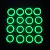 10 Pcs Candy Color Resin Ring Fashion Stackable Rings Y2K Luminous Ring Jewelry