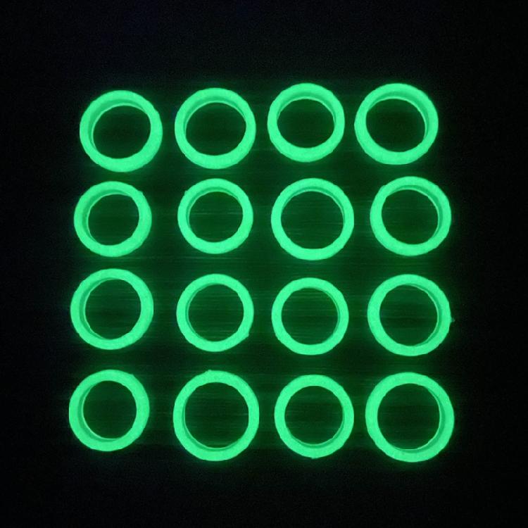 10 Pcs Candy Color Resin Ring Fashion Stackable Rings Y2K Luminous Ring Jewelry