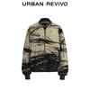 UR Men's Artistic Print Loose Cotton Jacket