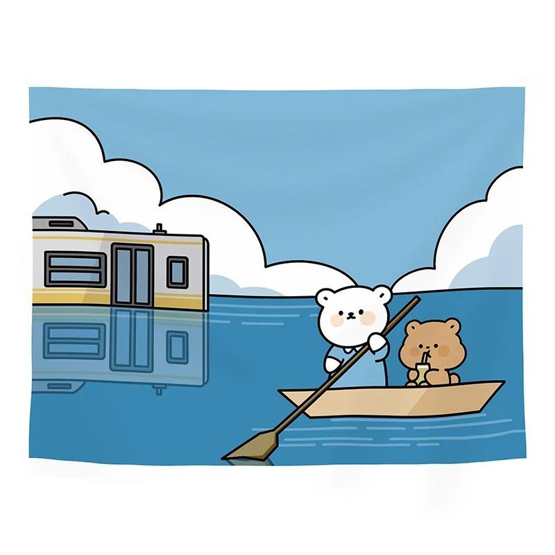 Милый художественный гобелен с изображением мультфильма — фото 5