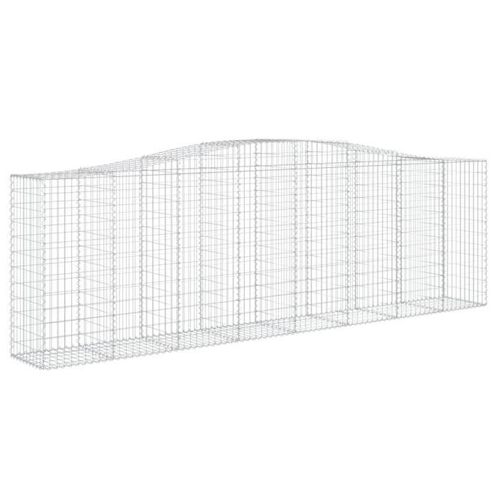 VidaXL 4x Arched Gabion Baskets Arched Gabion Cages Gabion Walls Garden Fences Terrace Outdoor 3145971