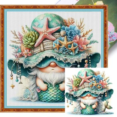 Vollstickerei Baumwollfaden 11CT Bedrucktes Zwerg Kreuzstich-Set Kunst