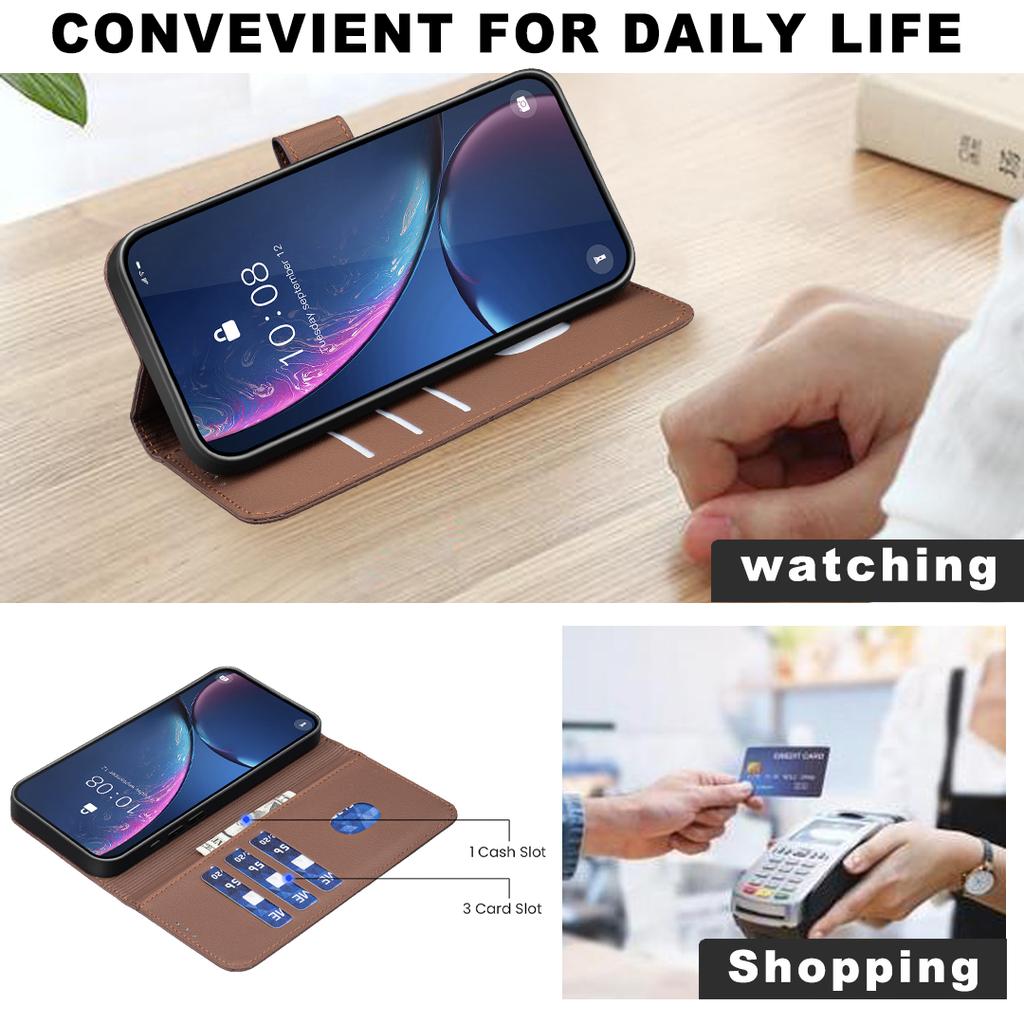 For Samsung Galaxy A15 5G/Galaxy A15 4G Case BINFEN COLOR BF35 Geometry Imprinted Leather Phone Cover RFID Blocking Wallet Stand