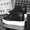 Fashion Women Breathable Sneakers Increased Platform Shoes 10CM Casual Footwear Leisure Leather White Vulcanize Shoes