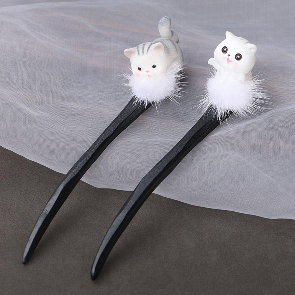 Tool Wood Cheongsam Ancient Style Hairpin Wooden Hairpin Chinese Style Headwear Hanfu Hair Sticks