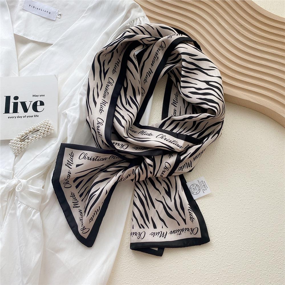 Silk Scarf for Women - Elegant Spring & Autumn Design, Lightweight & Fashionable