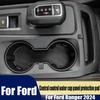 Central Control Water Cup Panel Protective Pad for Ford Ranger 2023-2025 Automotive Interior Decoration Car Accessories