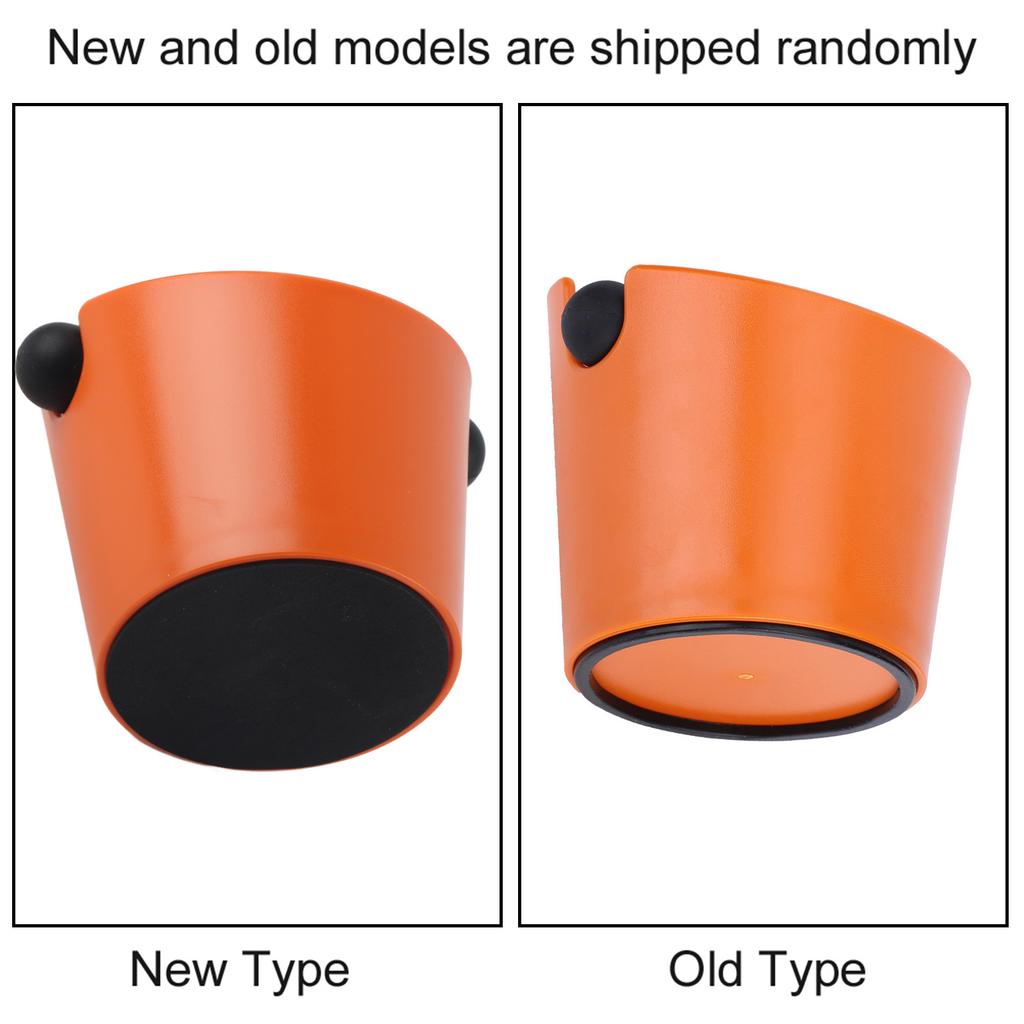 Coffee Knock Box Household Anti Slip Coffee Grind Dump Bin for Coffee Shop Orange