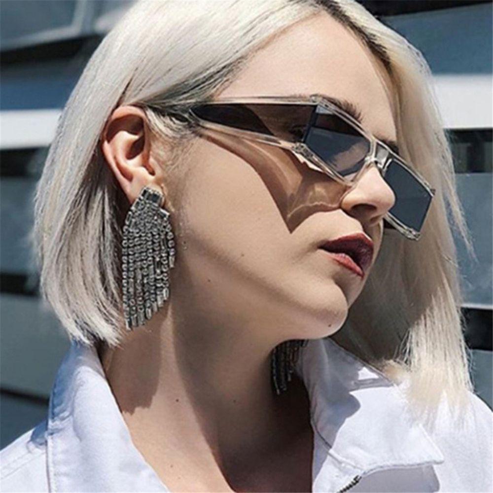 Uv400 Punk Shades Rectangle Sunglasses For Women Small Sunglasses Brand Designer
