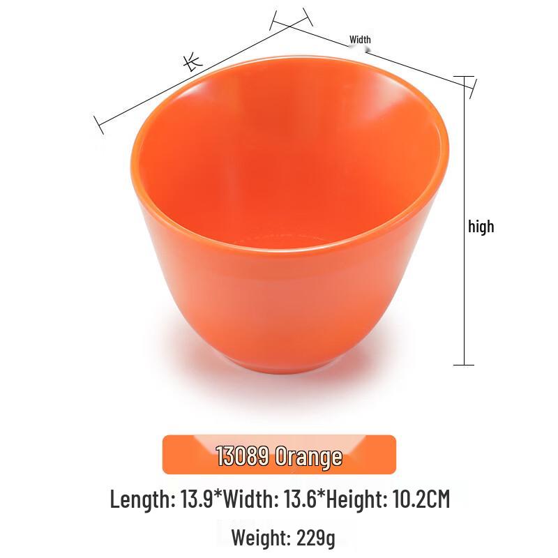 Melamine Slanted Condiment Serving Bowl