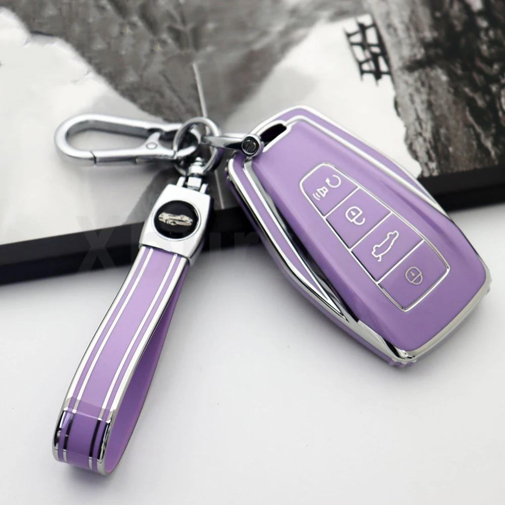 For Geely Coolray Atlas Boyue NL3 Emgrand X7 EX7 SUV GT GC9 Borui TPU Car Key Case Cover Shell Fob Holder Accessories