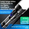 Strong light flashlight USB charging power display home outdoor portable night fishing camping strong flashlight