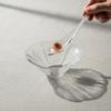 lobedRim Glass Serving Bowl Transparent for Buffet