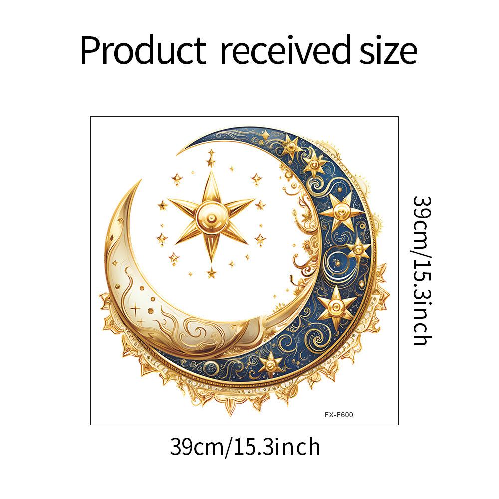 

3D Embossed Moon Wall Sticker for Bedroom or Study