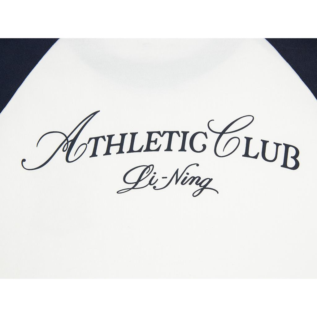 Li Ning Sports Lifestyle Series Casual Quick-Dry Cool Round Neck Logo T-Shirt Women tops AHSW416-1